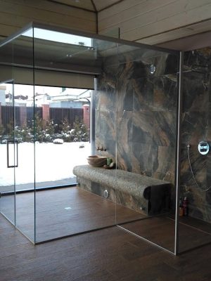Hamam szklana paryla łaźnia