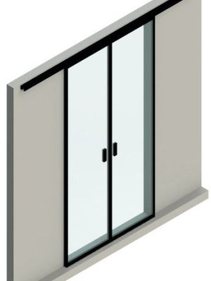 Schemat 3D GLASS MAGIC przesuwne drzwi