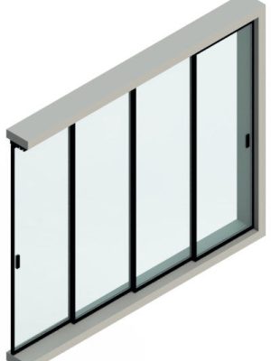 Schemat 3D GLASS MAGIC przesuwne drzwi