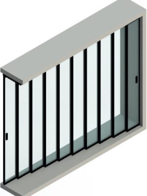 Scheme Sliding Telescopic Doors Glass Magic