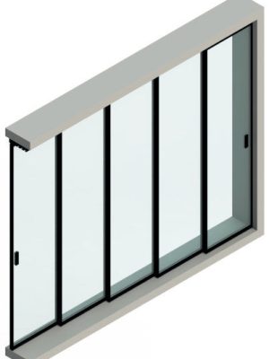 Scheme Sliding Telescopic Doors Glass Magic