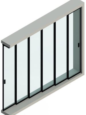 Scheme Sliding Telescopic Doors Glass Magic
