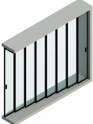 Scheme Sliding Telescopic Doors Glass Magic